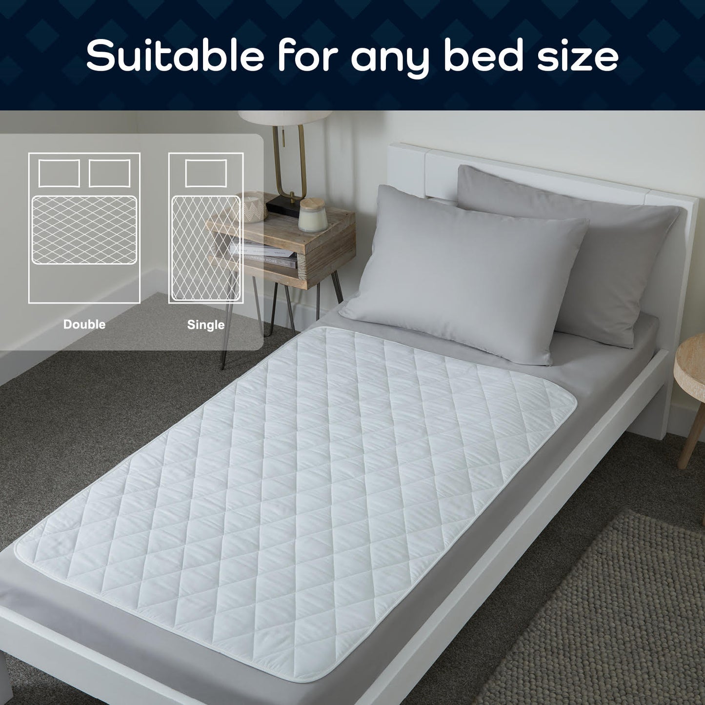 GuardedSleep Reusable Bed Pad, Large – (SKU: AHW001)