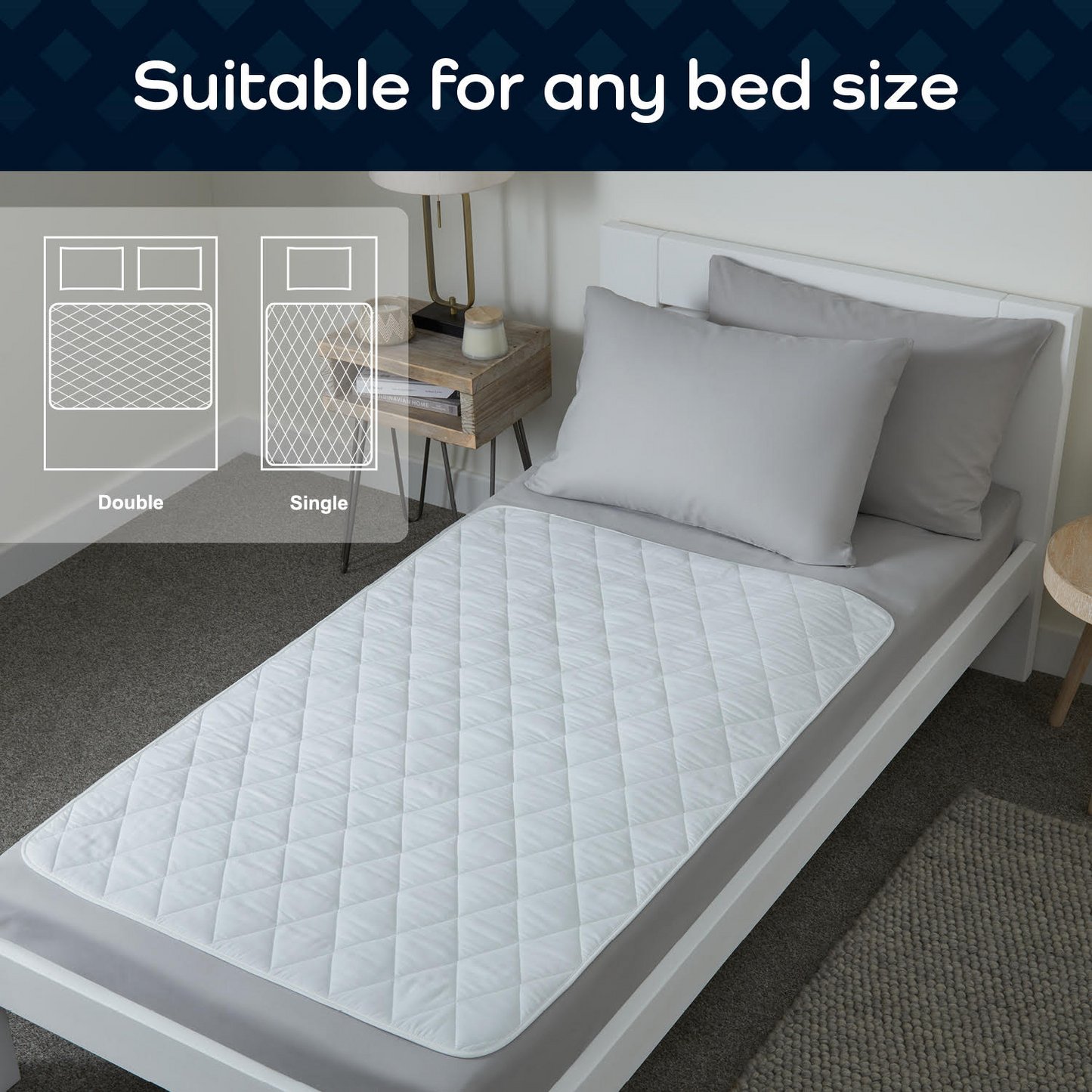 GuardedSleep Reusable Bed Pad, Large (TWIN PACK – 2pcs) – (SKU: AHW008)