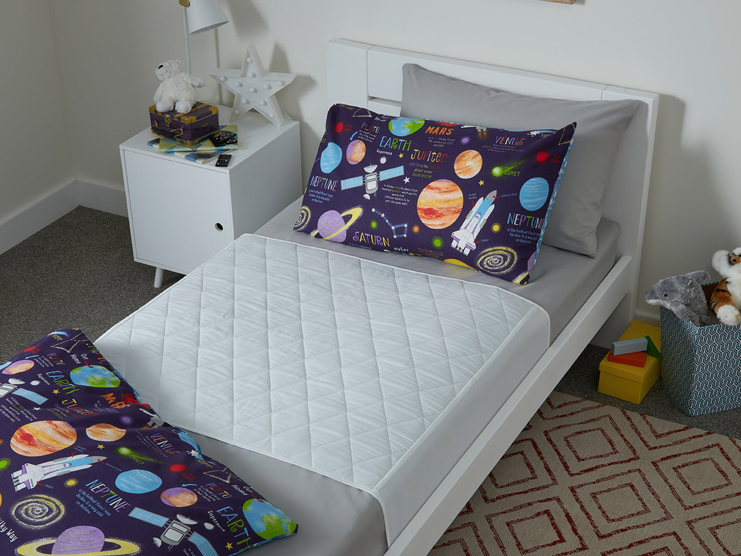GuardedSleep Reusable Bed Pad w/Wings, Medium – (SKU: AHW006)