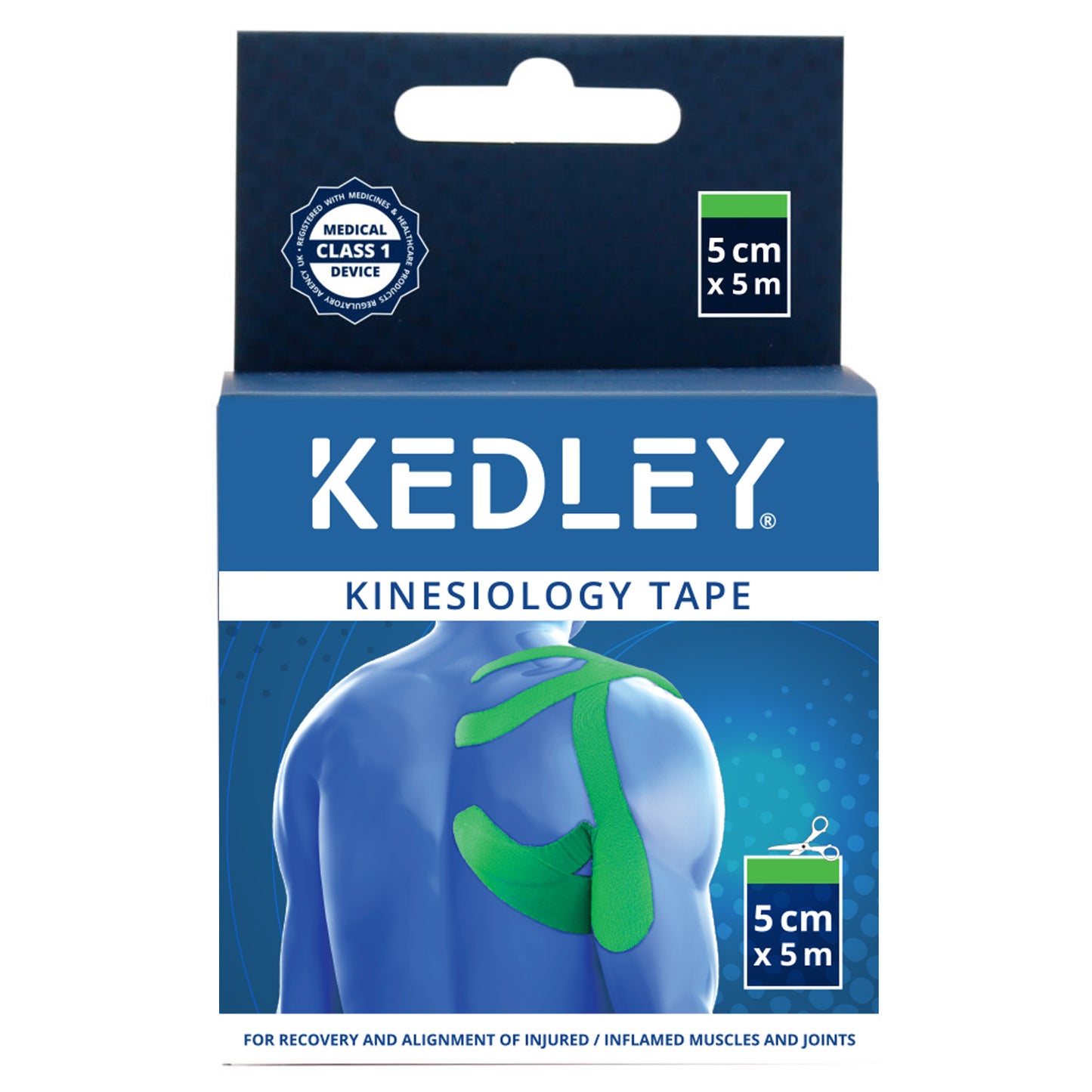 Kinesiology Tape 5cm x 5m, Green (RRP £6.49)