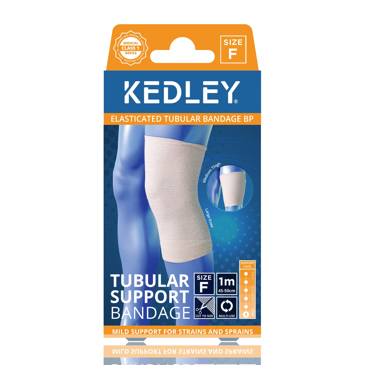 ELASTICATED TUBULAR BANDAGE - Size F (RRP £2.99)