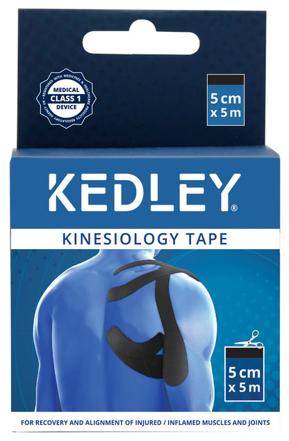 Kinesiology Tape 5cm x 5m, Black (RRP £6.49)