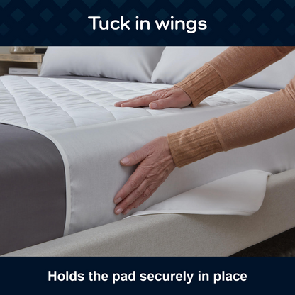 GuardedSleep Reusable Bed Pad w/Wings, Large – (SKU: AHW005)