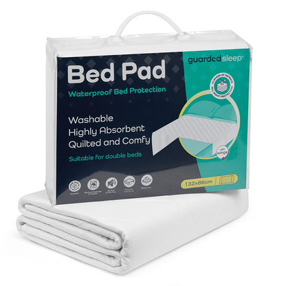 GuardedSleep Reusable Bed Pad w/Wings, Large – (SKU: AHW005)