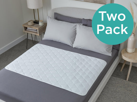 GuardedSleep Reusable Bed Pad, Large (TWIN PACK – 2pcs) – (SKU: AHW008)