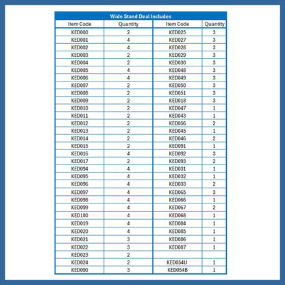 Kedley Wide Stand Deal